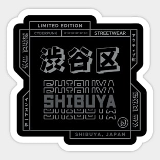 Doc Labs - Shibuya(渋谷区), Japan(日本) / Cyberpunk - 1 - (Grey) Sticker